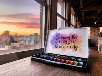 can a weekend with a watercolor set change how you notice a city?