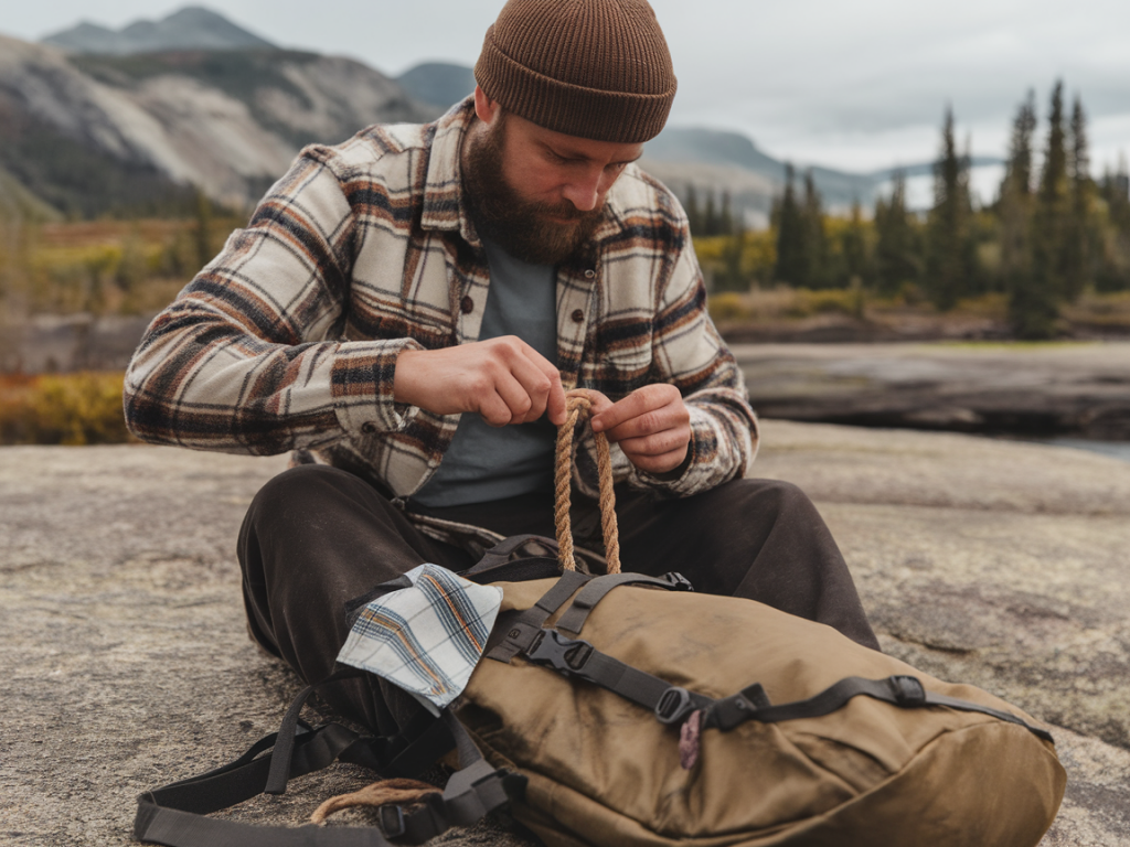why low-tech travel gear (think: hemp rope and a handkerchief) outperforms fancy gadgets on long trips